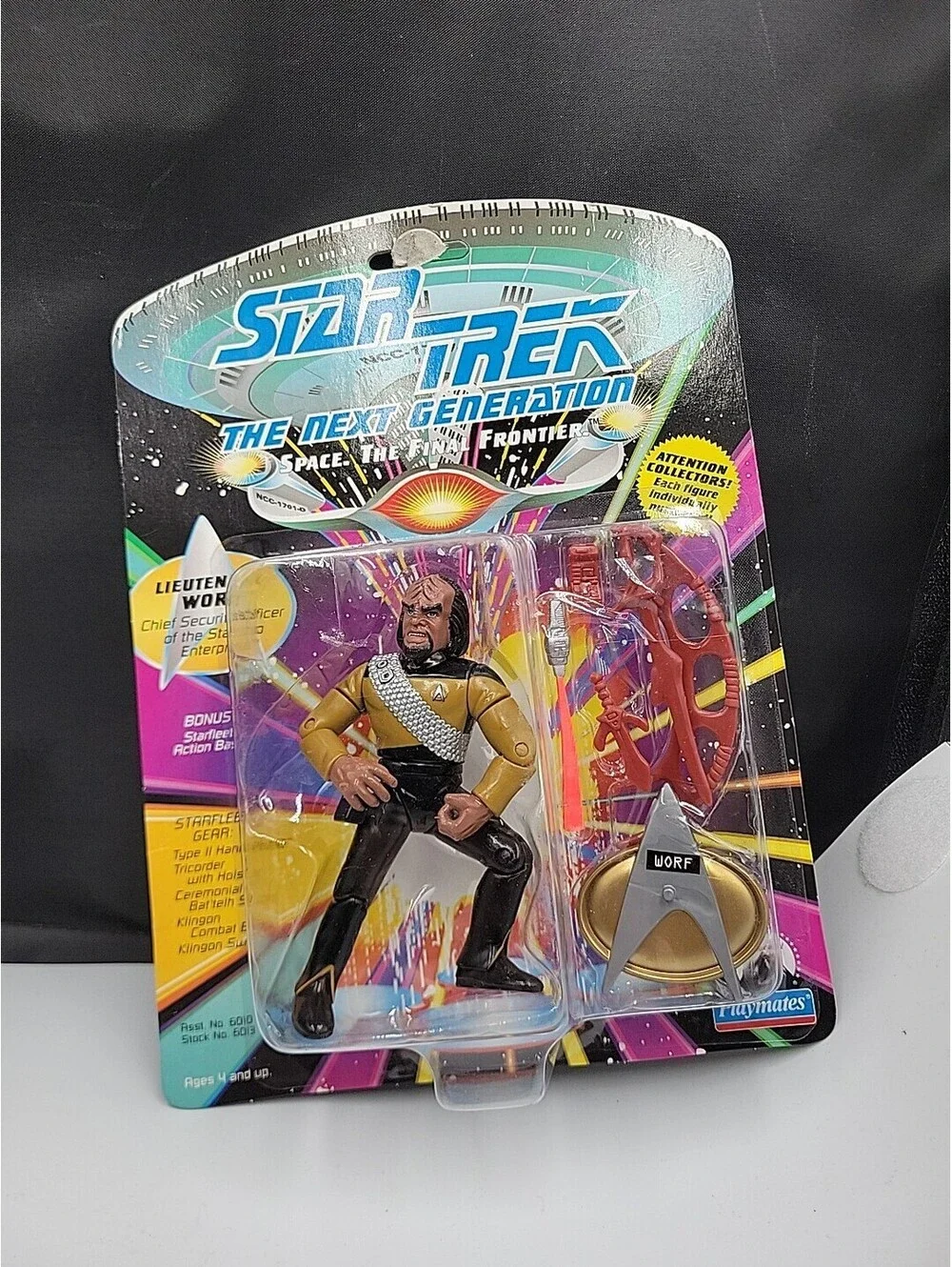 Star Trek The Next Generation Vintage Playmates Action Figure Lot of 6 NIP